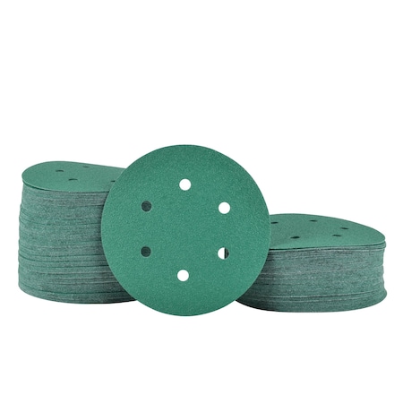 Legit Grit 6 inch Sand paper Disc, 6-Hole, 80 Grit, 150PK LG6-680-150